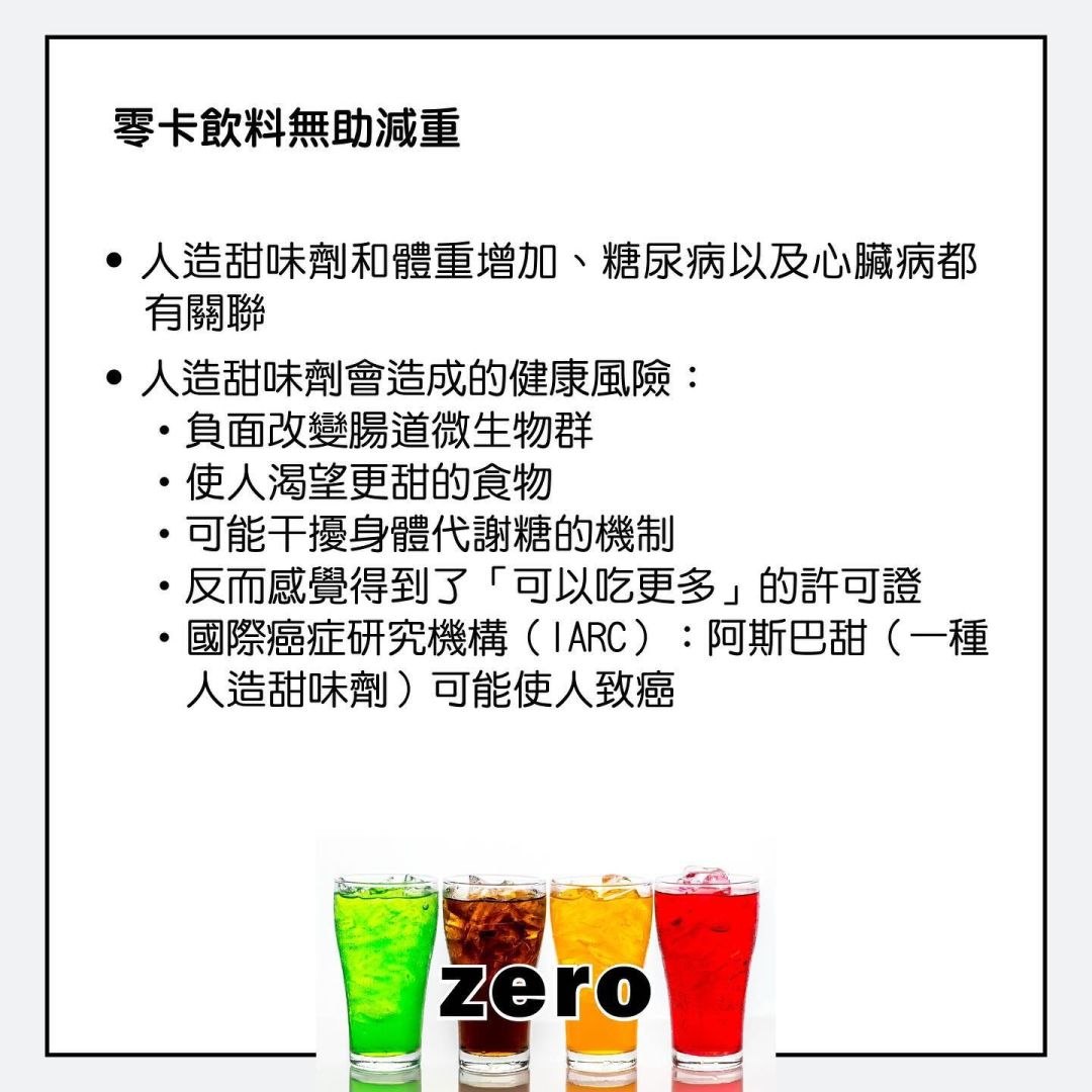 Zero calorie Drinks do not help with weight loss