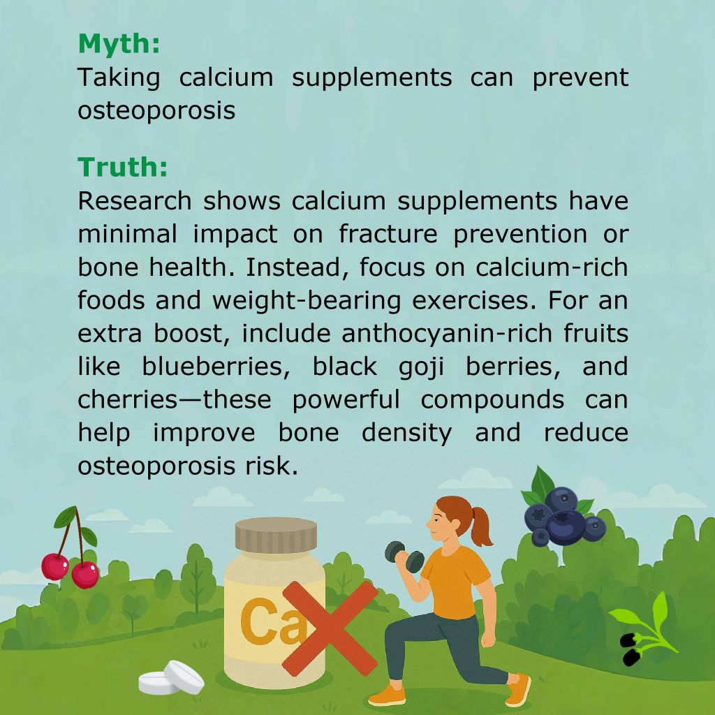Taking Calcium supplements can prevent osteoporosis