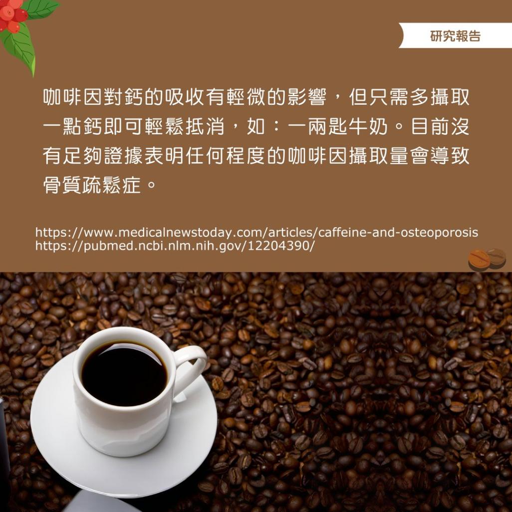Caffeine, Osteoporosis