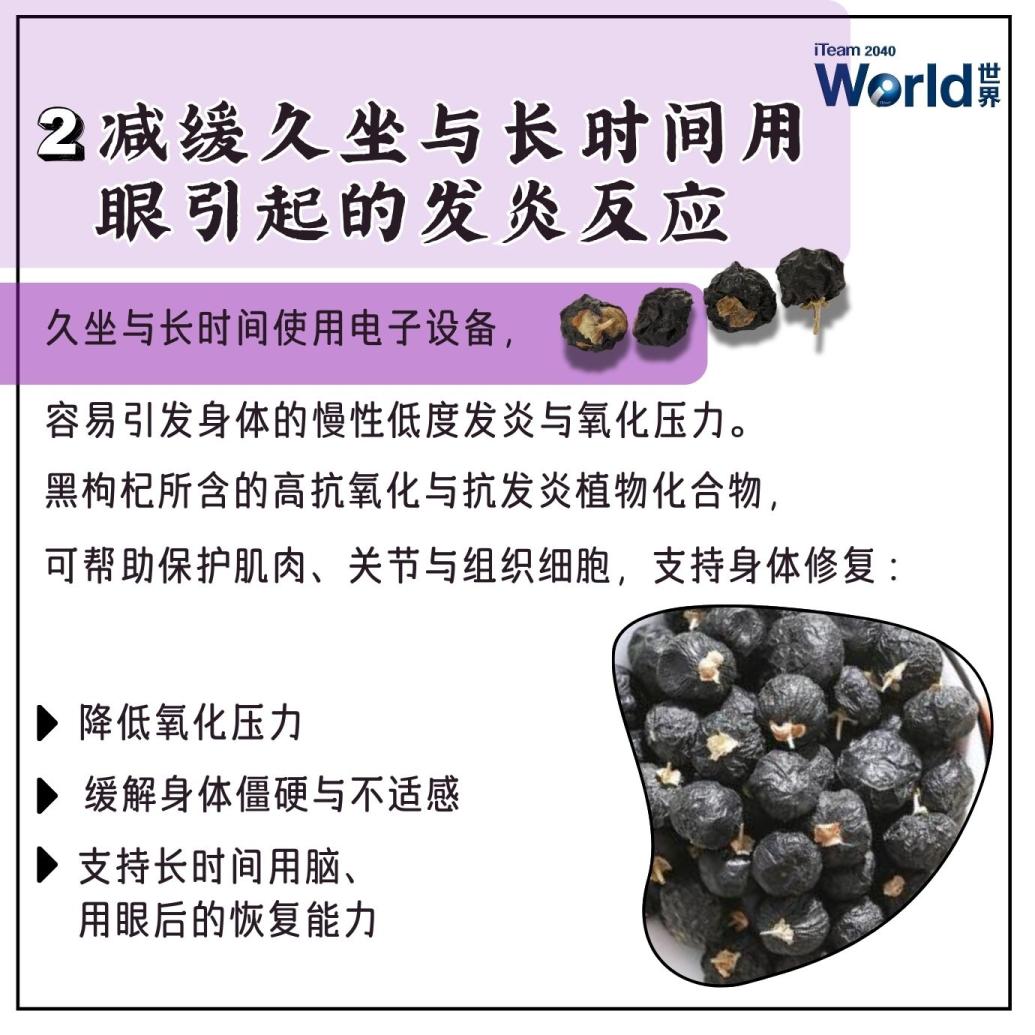 Combat inflammation from prolonged sitting and screen use