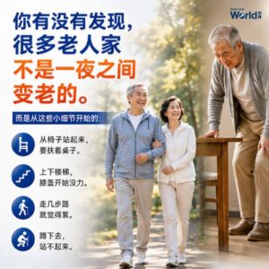 Have you noticed that many older adults don't become weak overnight?