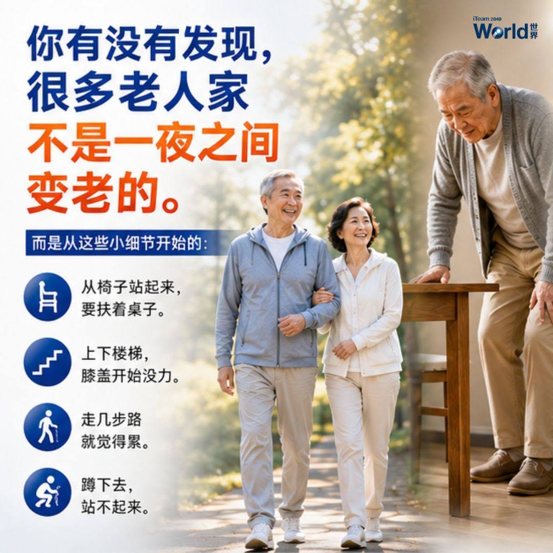 Have you noticed that many older adults don't become weak overnight?